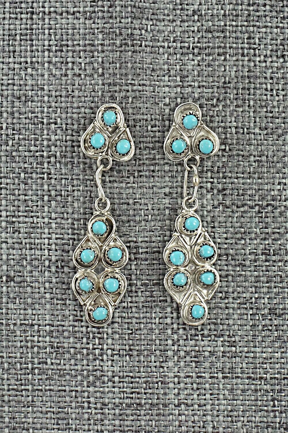 Turquoise & Sterling Silver Earrings - Waylon Johnson