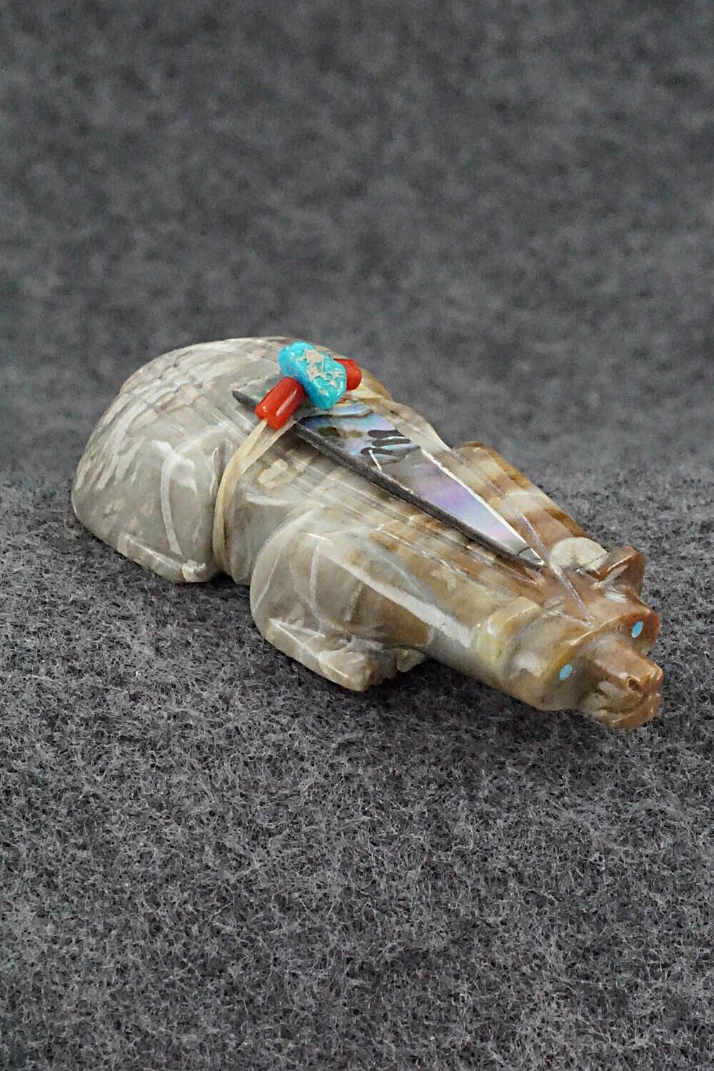 Badger Zuni Fetish Carving - Alex Tsethlikai
