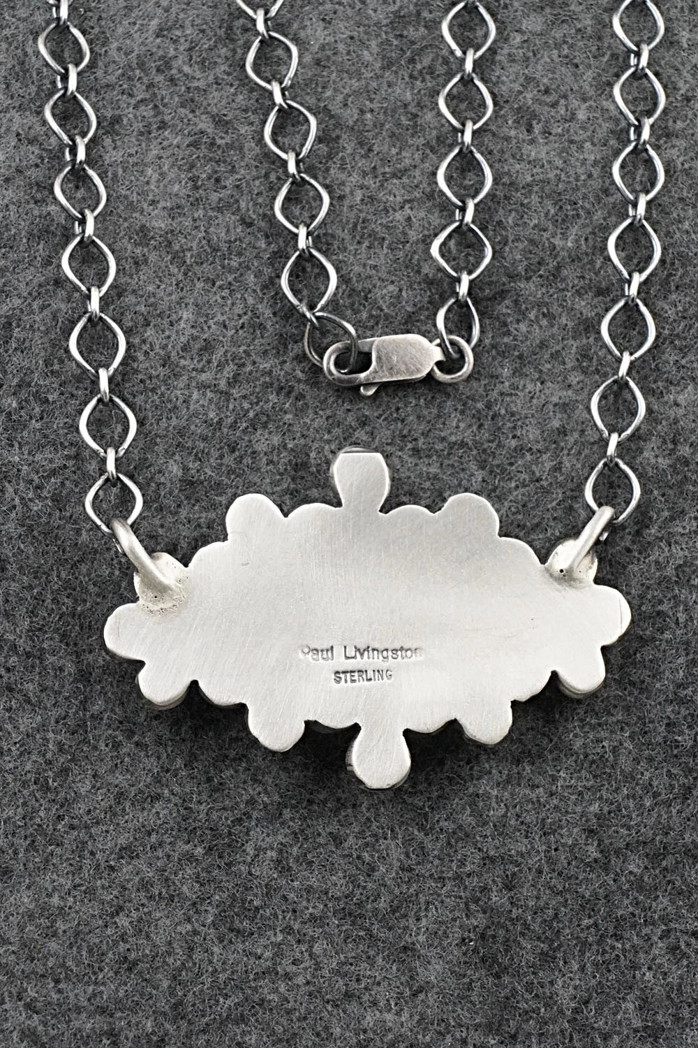 Turquoise & Sterling Silver Necklace - Paul Livingston