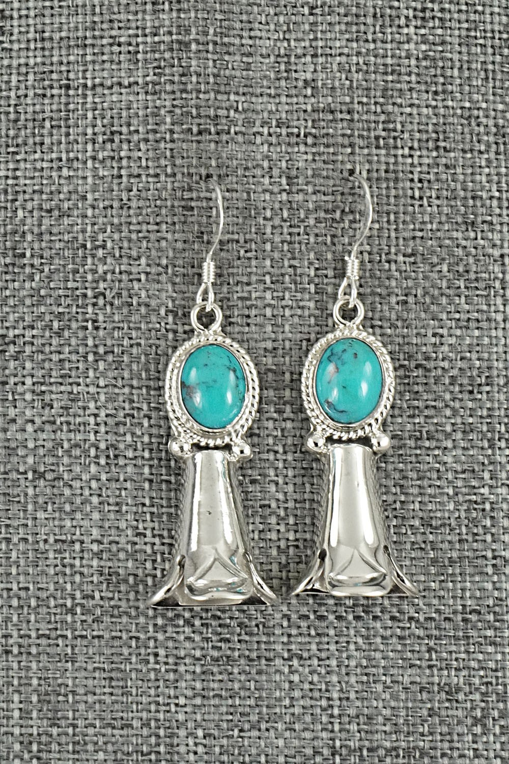 Turquoise & Sterling Silver Earrings - Sharon McCarthy