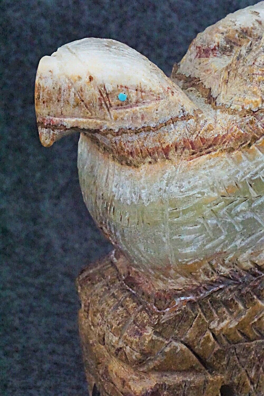 Eagle Zuni Fetish Carving - Jon Quam
