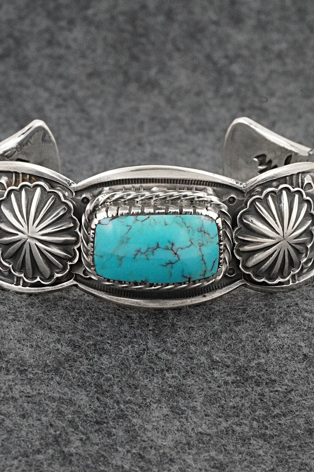 Turquoise & Sterling Silver Bracelet - Roland Dixson