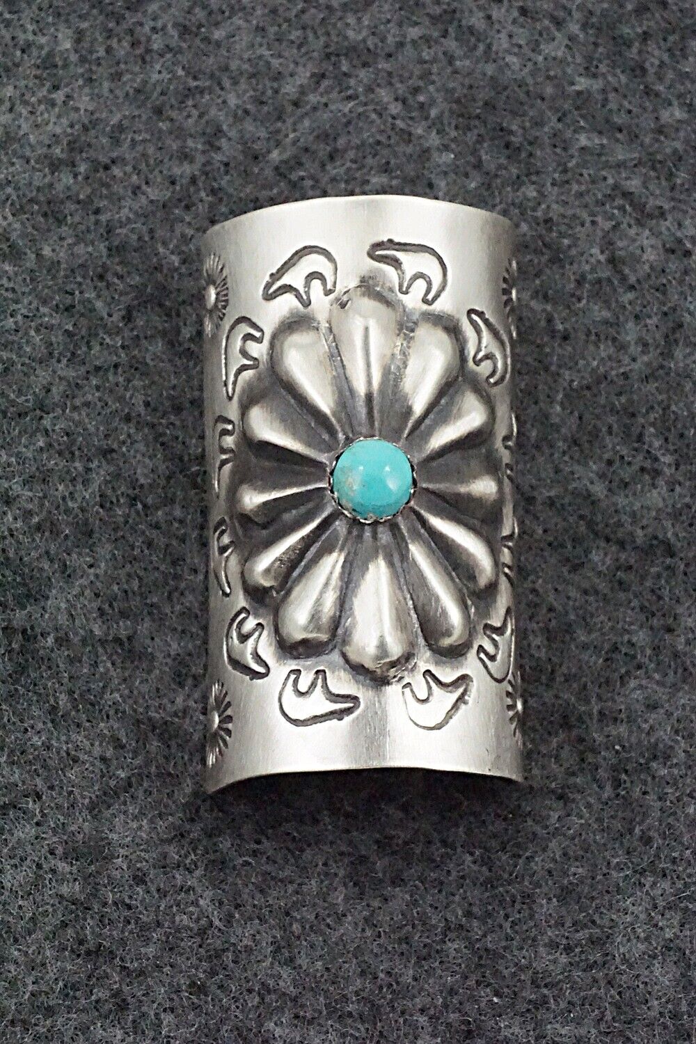 Turquoise & Sterling Silver Hair Pin - Arlene Soce