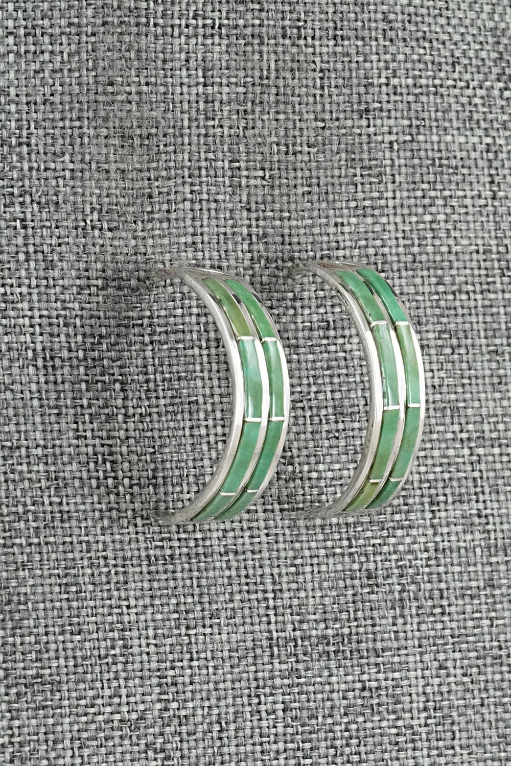 Turquoise & Sterling Silver Earrings - Andrew Enrico