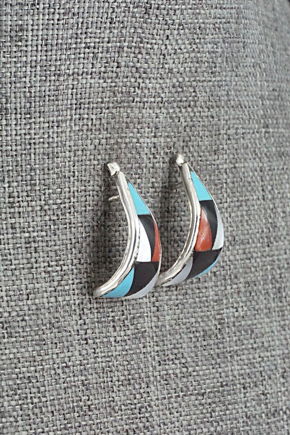 Multi-Stone & Sterling Silver Earrings - Florency Lucio