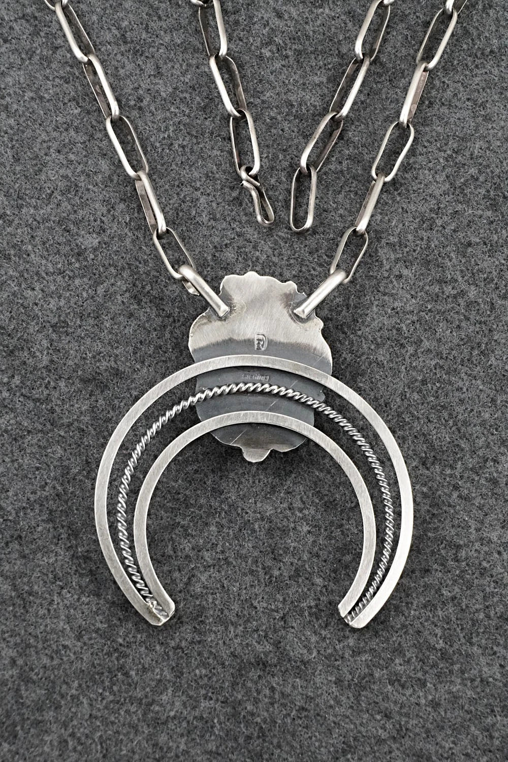 Turquoise & Sterling Silver Necklace - Raymond Delgarito