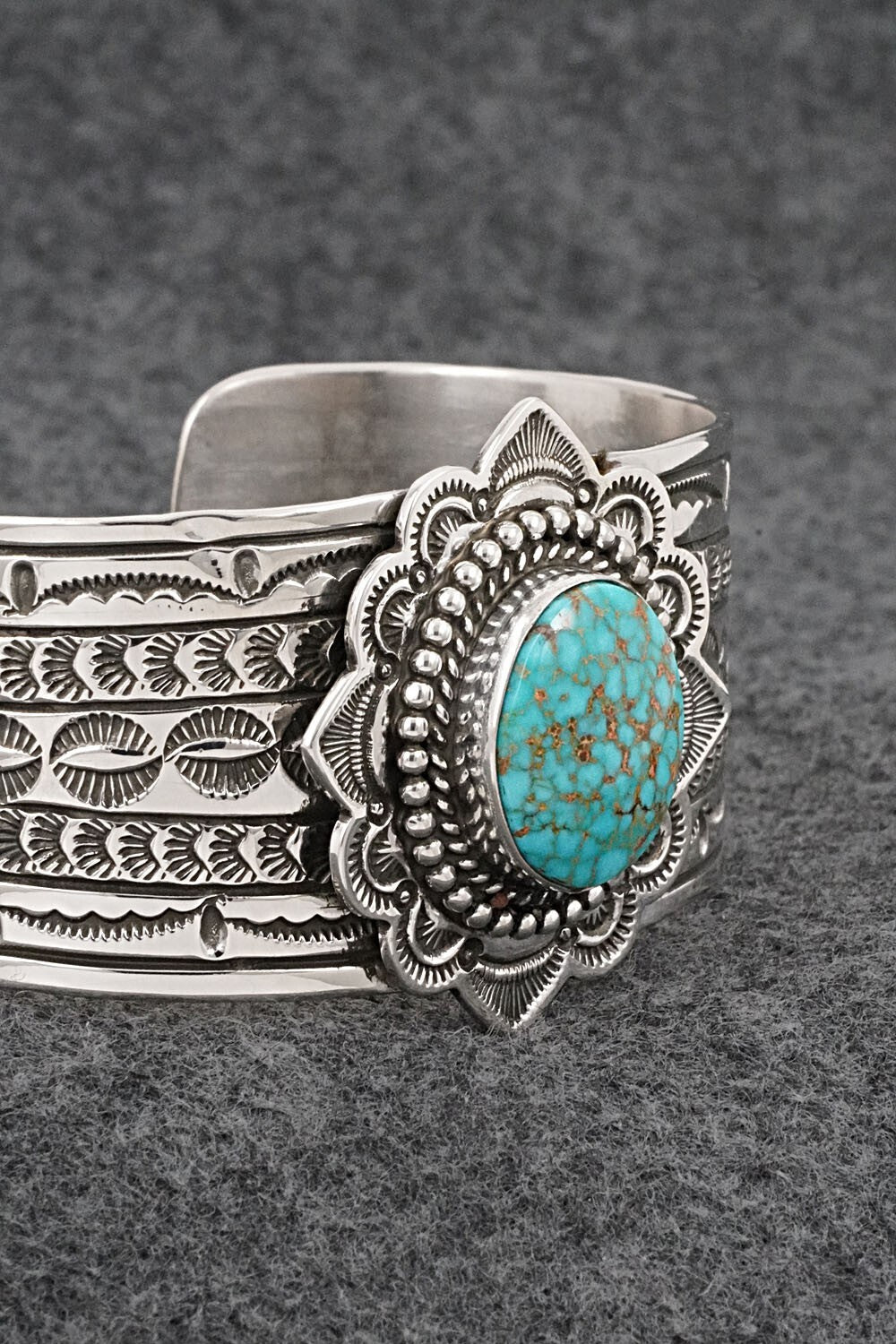 Turquoise & Sterling Silver Bracelet - Eula Wylie
