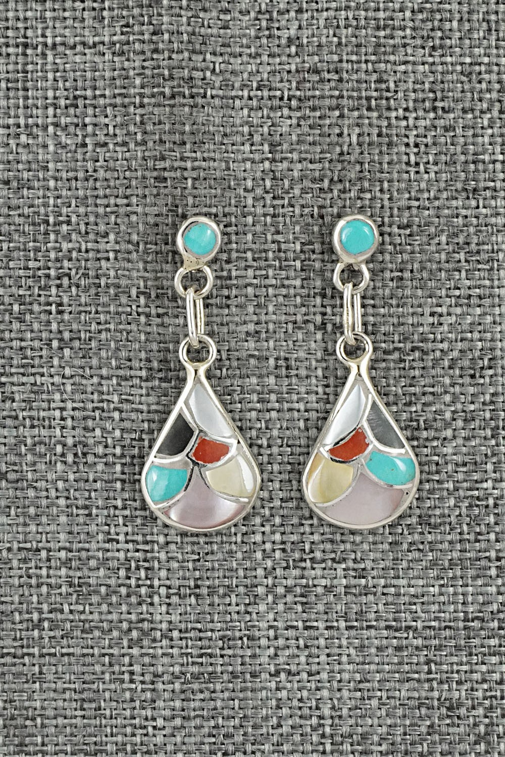Multi-Stone & Sterling Silver Earrings - Orena Leekya