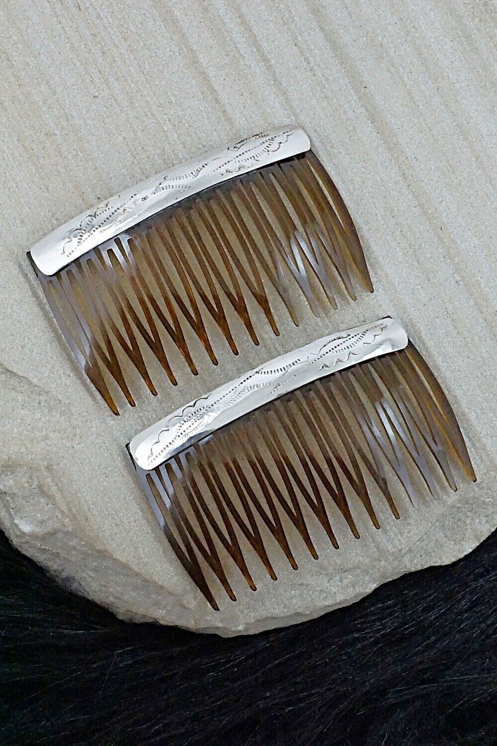 Sterling Silver Hair Combs - Randall Dalgai