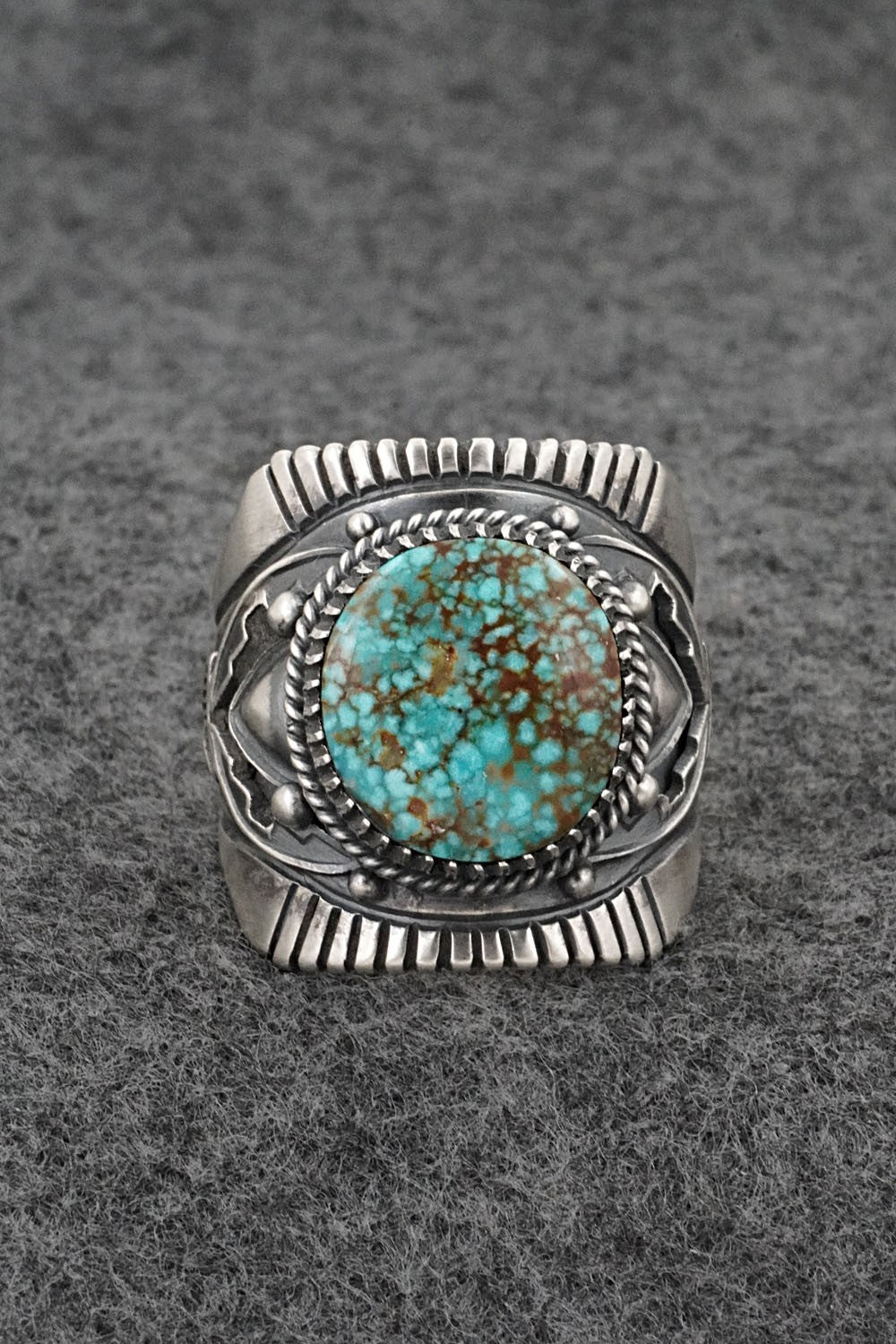 Turquoise & Sterling Silver Ring - Derrick Gordon - Size 13
