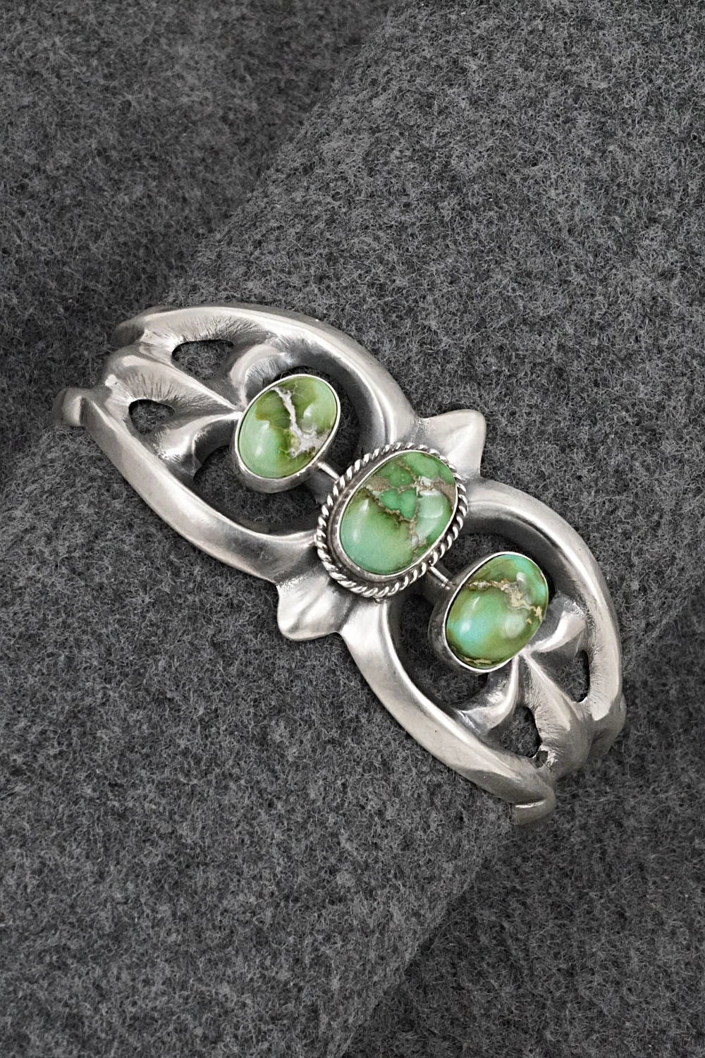 Turquoise & Sterling Silver Bracelet - Eugene Gruber