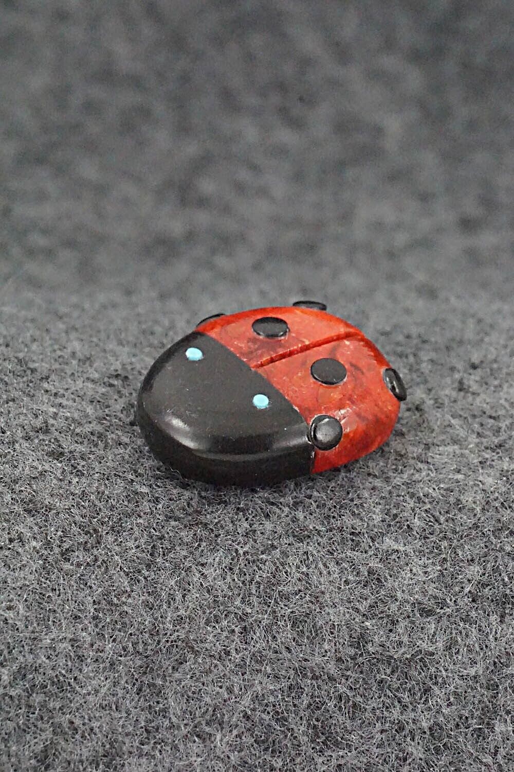 Ladybug Zuni Fetish Carving - Reynold Lunasee