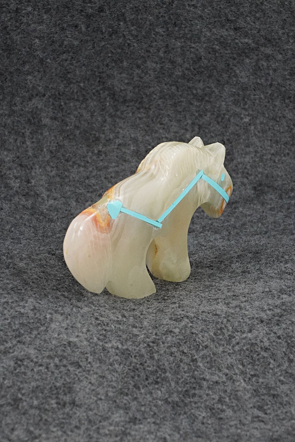 Horse Zuni Fetish Carving - Kenric Laiwakete