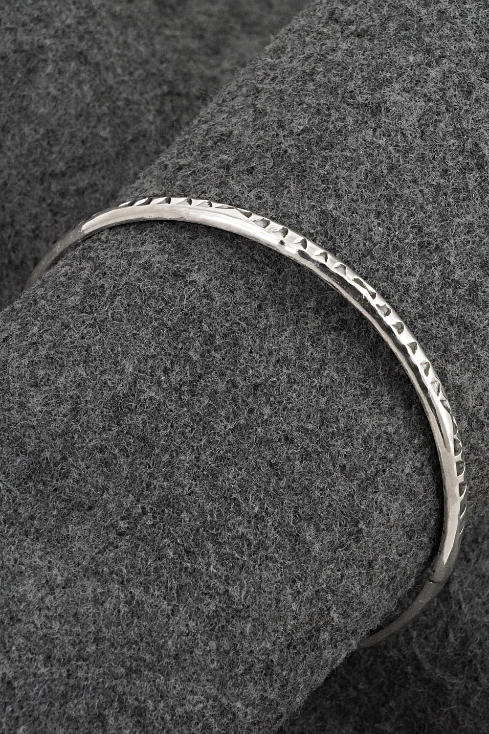 Sterling Silver Bangle Bracelet - Elaine Tahe