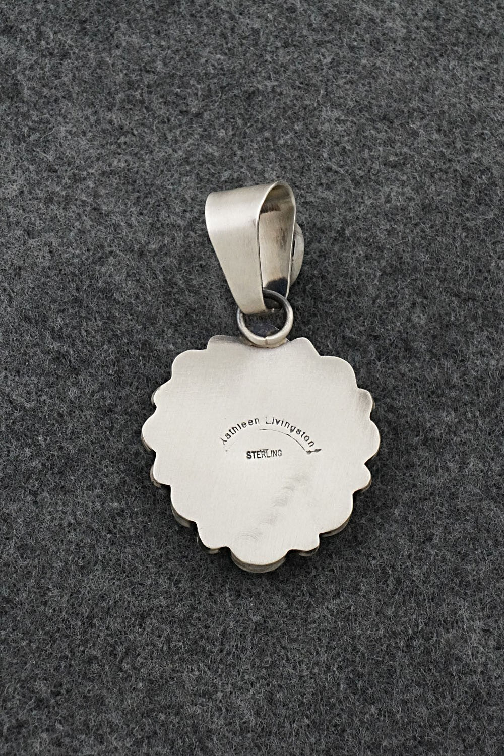 Turquoise & Sterling Silver Pendant - Kathleen Livingston