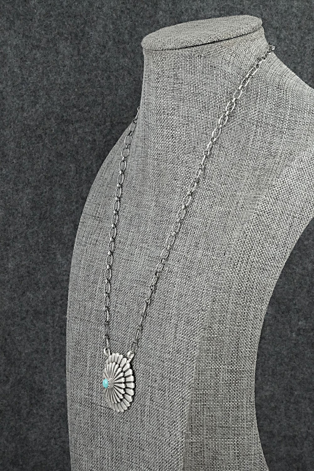 Turquoise & Sterling Silver Necklace - Sheldon Mariano