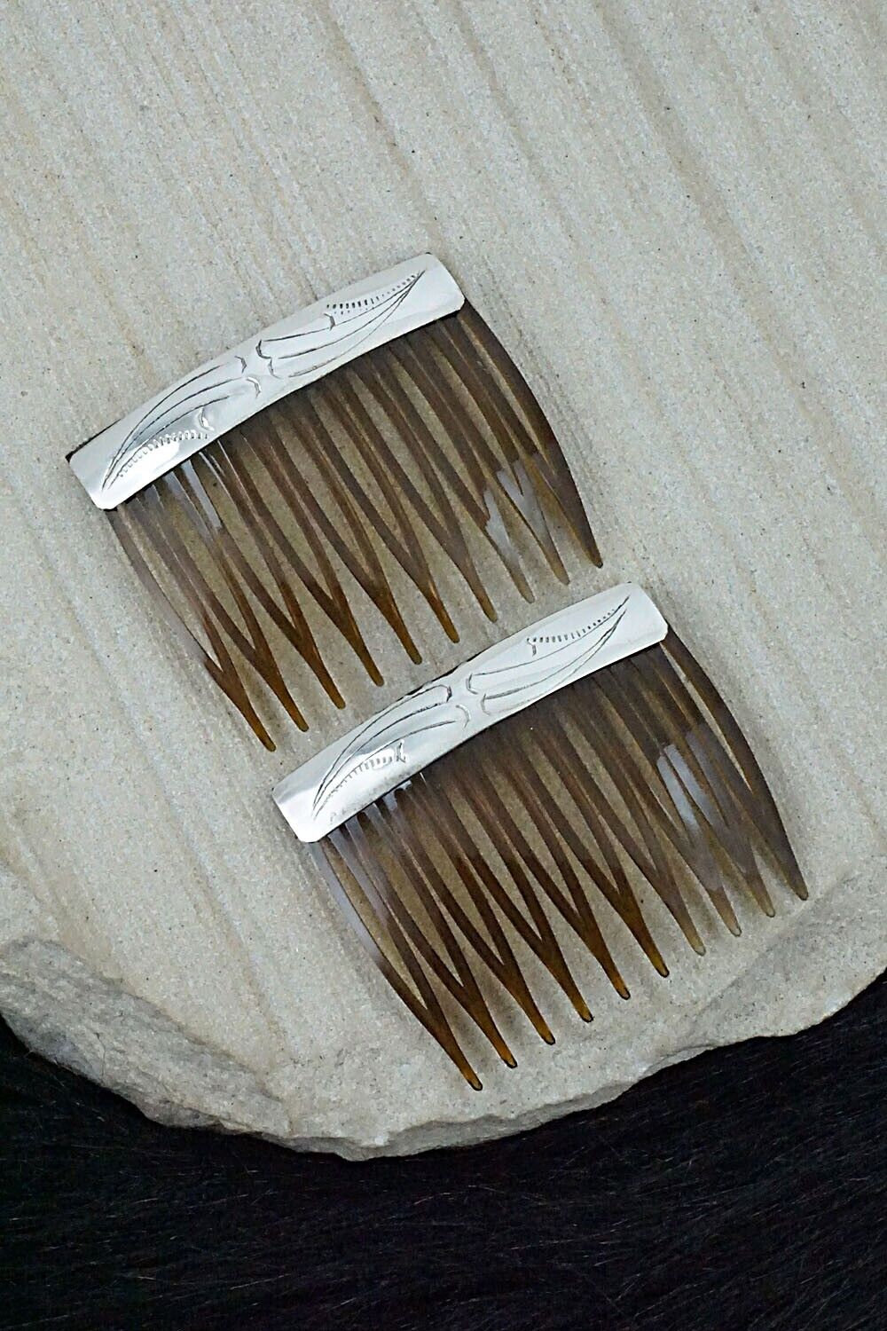 Sterling Silver Hair Combs - Randall Dalgai