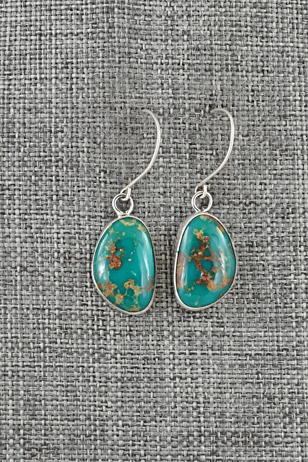 Turquoise & Sterling Silver Earrings - Rosemary Saunders
