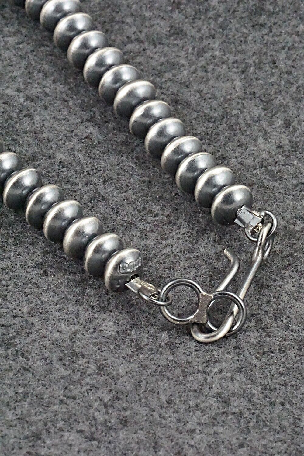 Sterling Silver Navajo Pearl Necklace 20" - Tonisha Haley