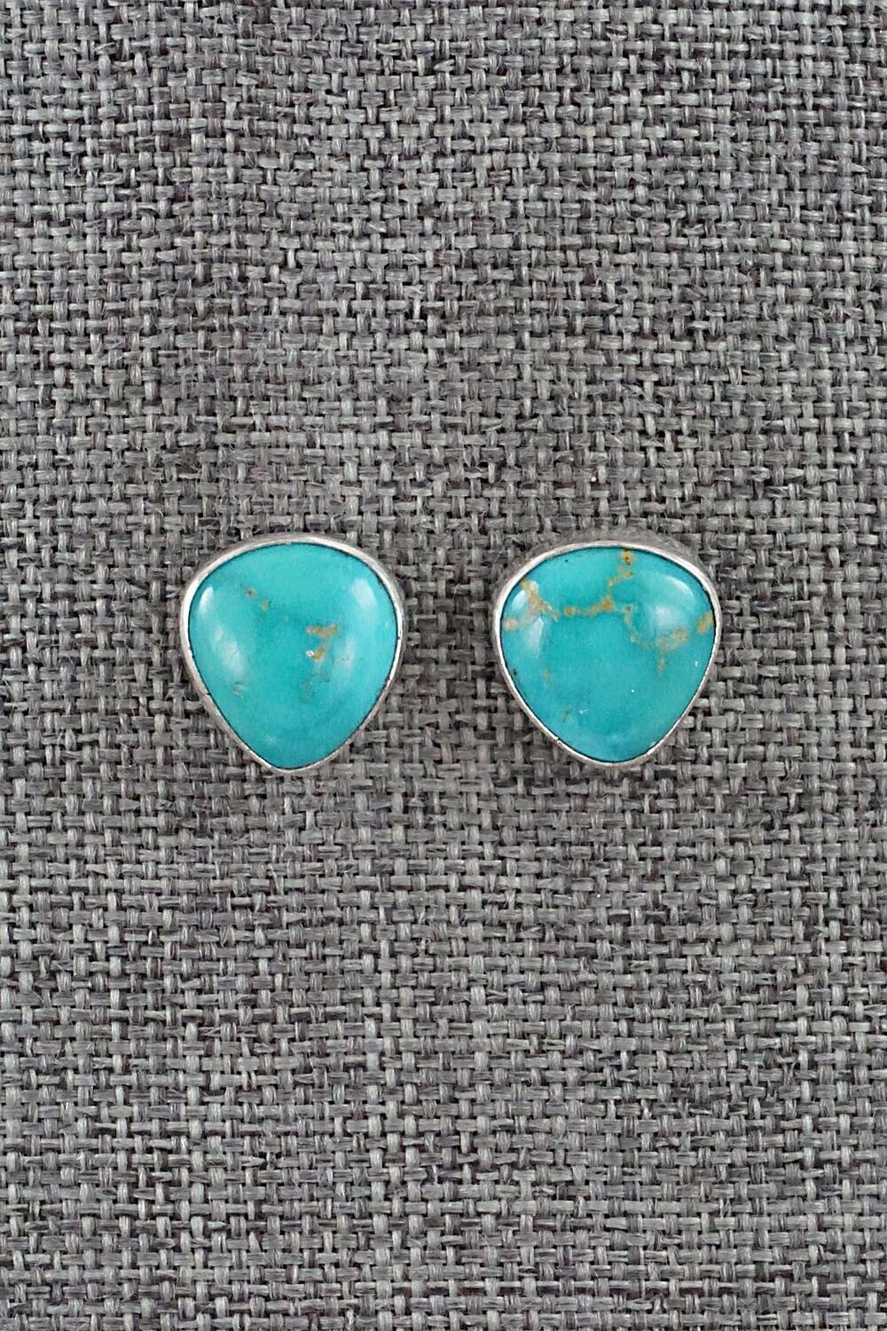 Turquoise & Sterling Silver Earrings - Marco Begaye