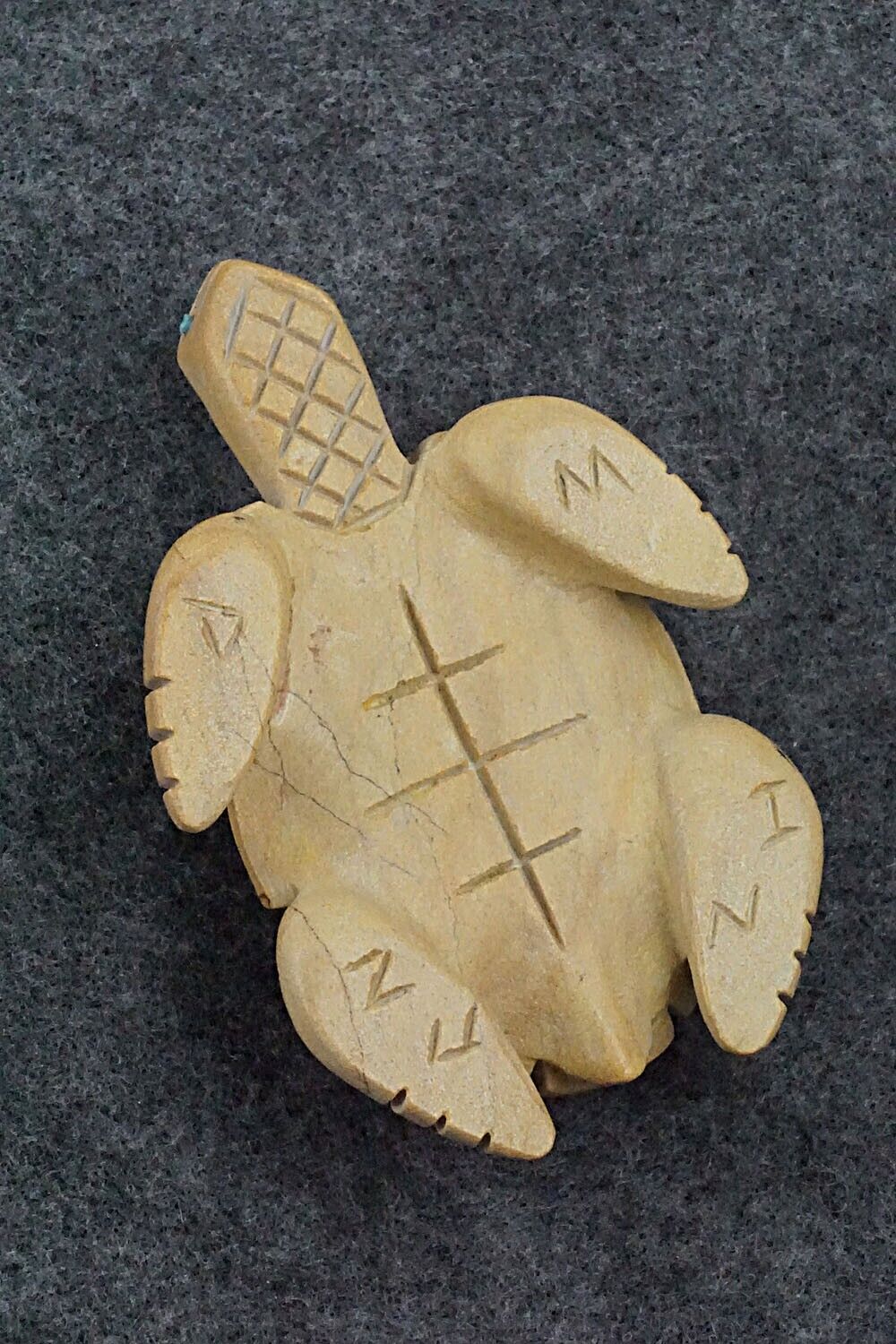 Sea Turtle Zuni Fetish Carving - Douglas Martza