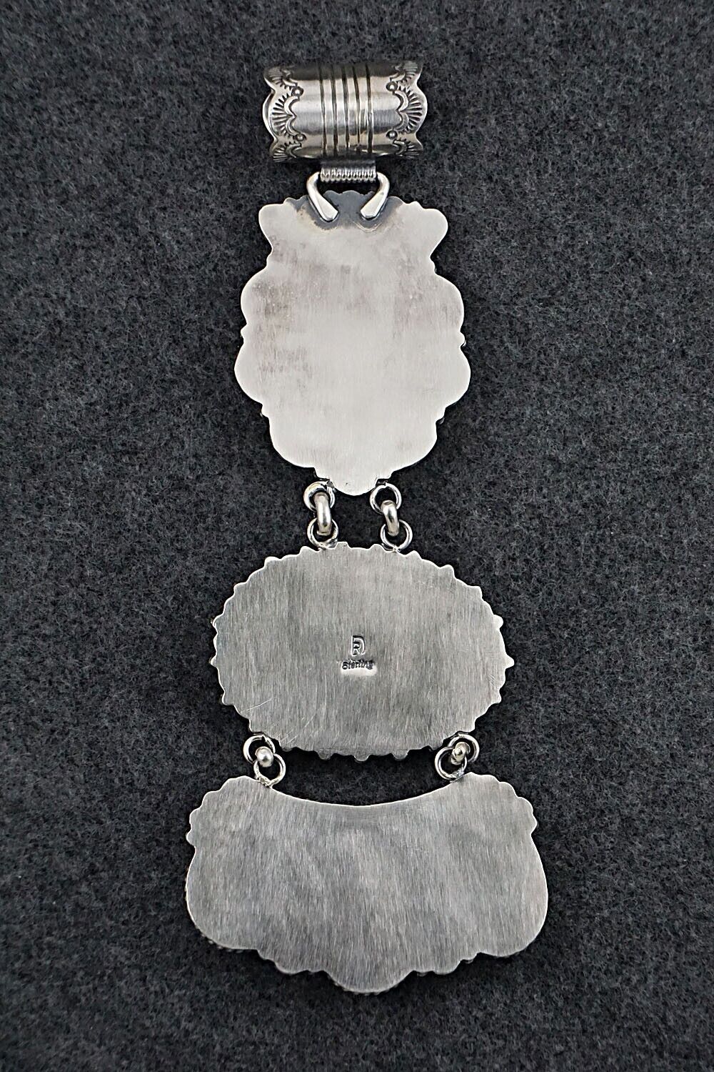 Turquoise & Sterling Silver Pendant & Earrings Set - Raymond Delgarito