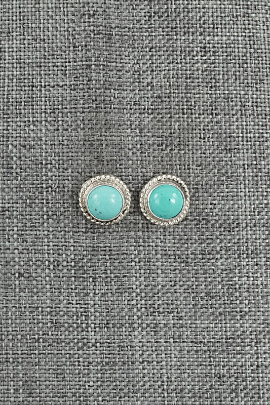 Turquoise & Sterling Silver Earrings - Byron Begay