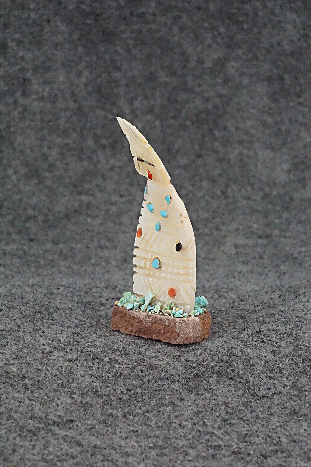 Corn Maiden Zuni Fetish Carving - Carl Etsate