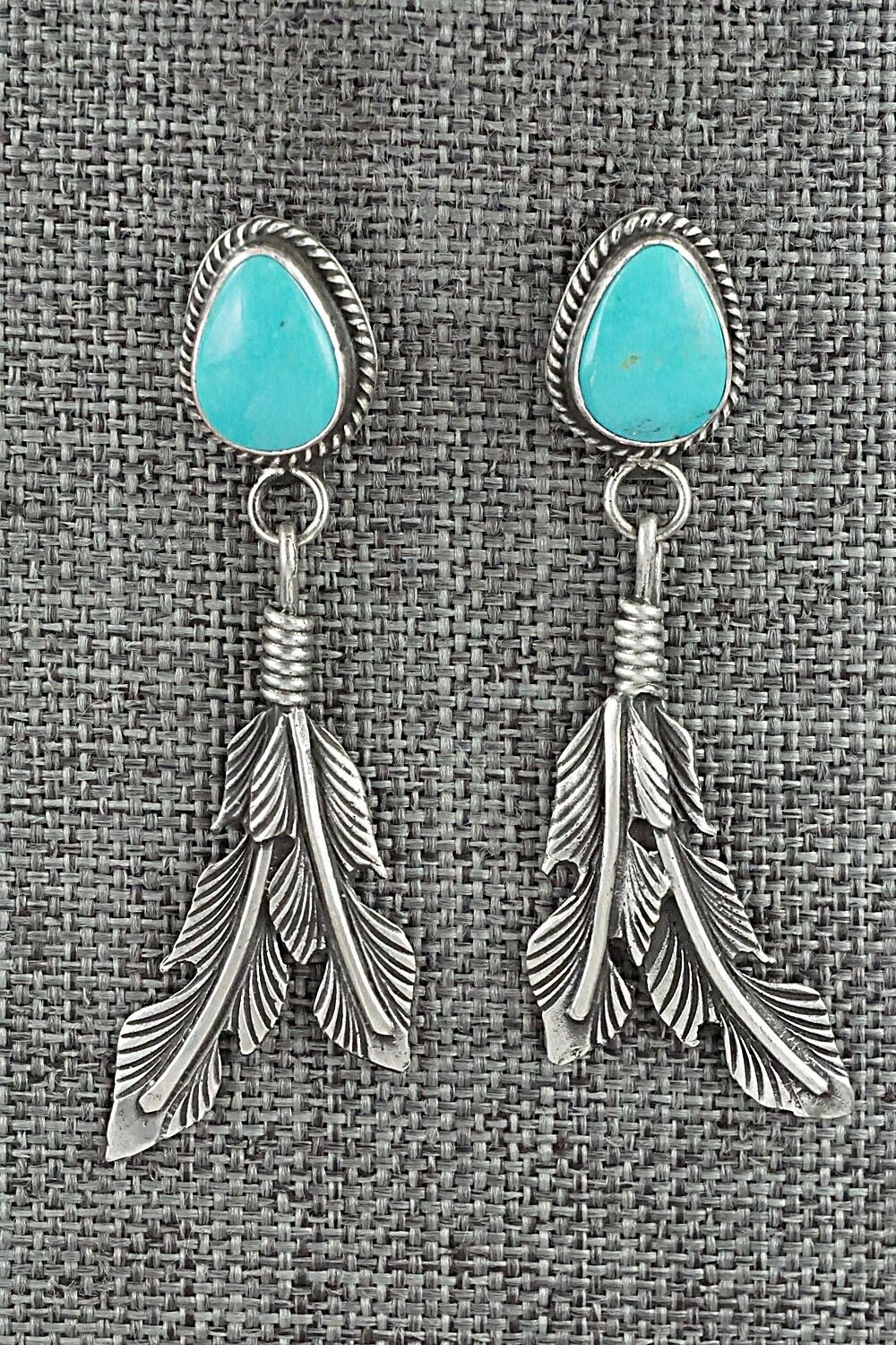 Turquoise and Sterling Silver Earrings - Sharon McCarthy