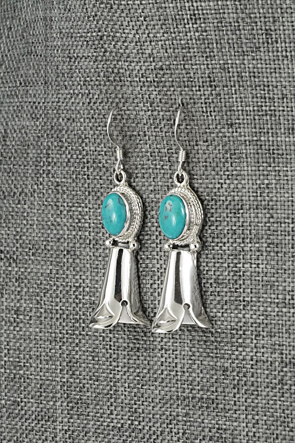 Turquoise & Sterling Silver Earrings - Sharon McCarthy