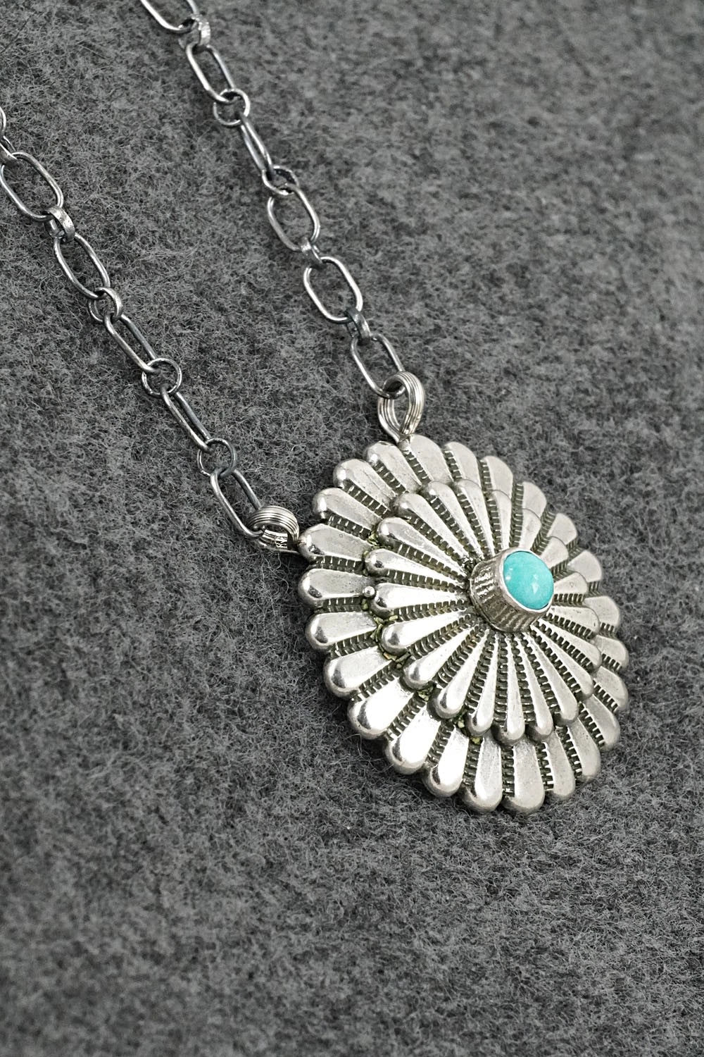Turquoise & Sterling Silver Necklace - Sheldon Mariano