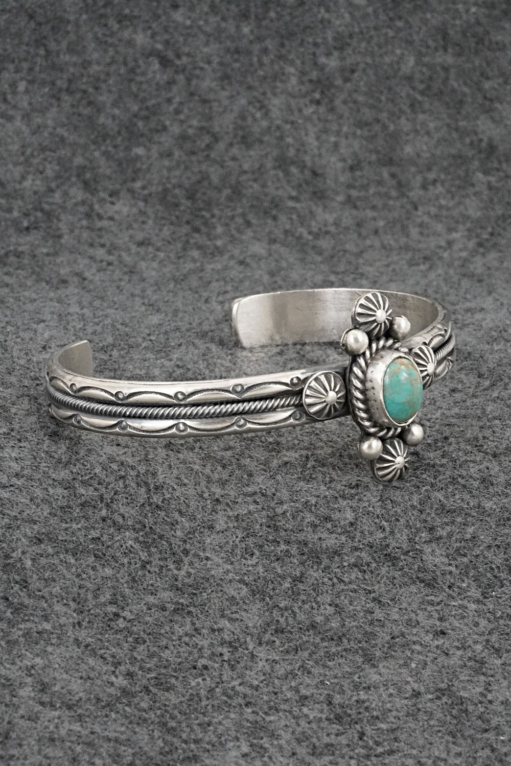 Turquoise & Sterling Silver Bracelet - Michael Calladitto