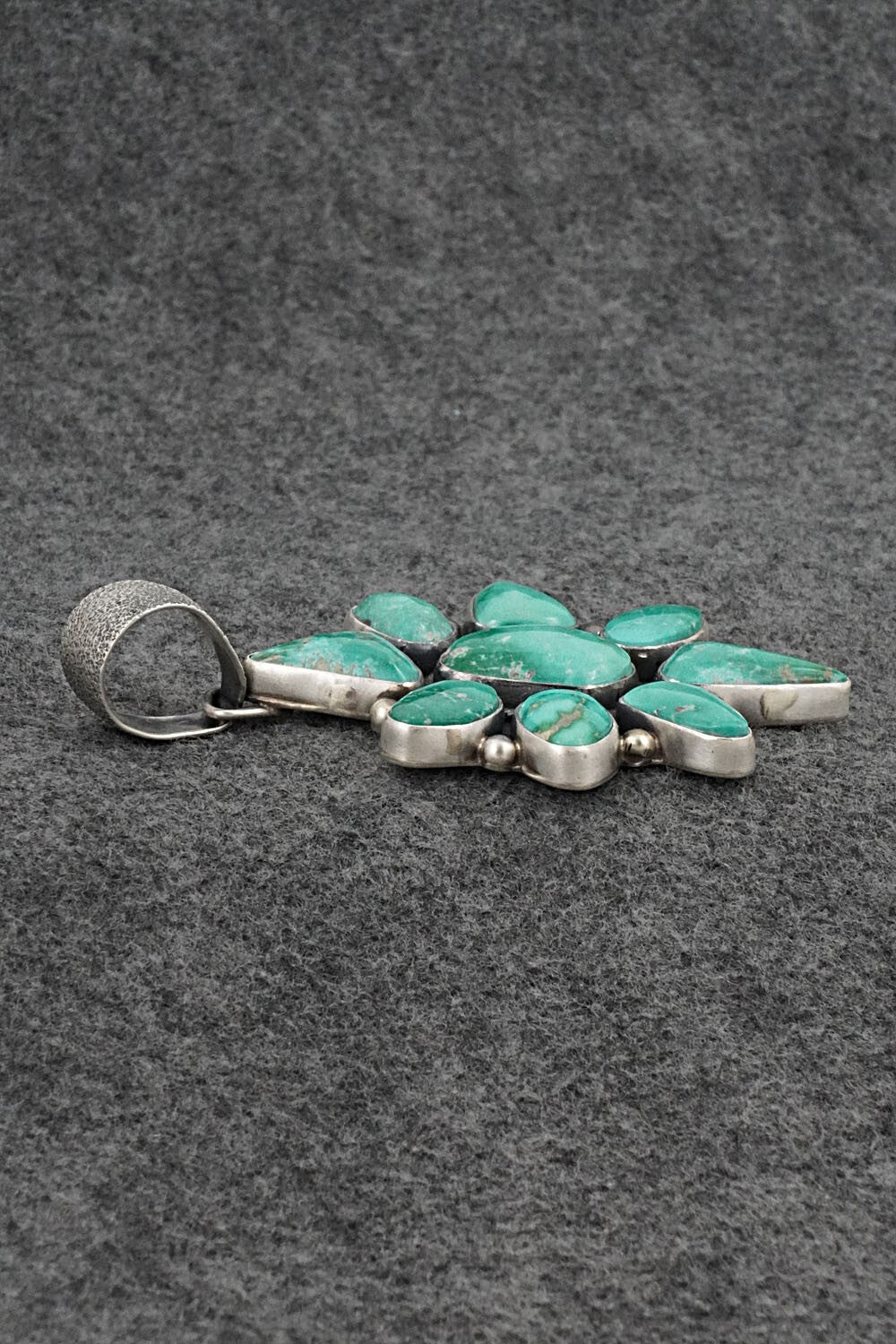 Turquoise & Sterling Silver Pendant - Kathleen Livingston
