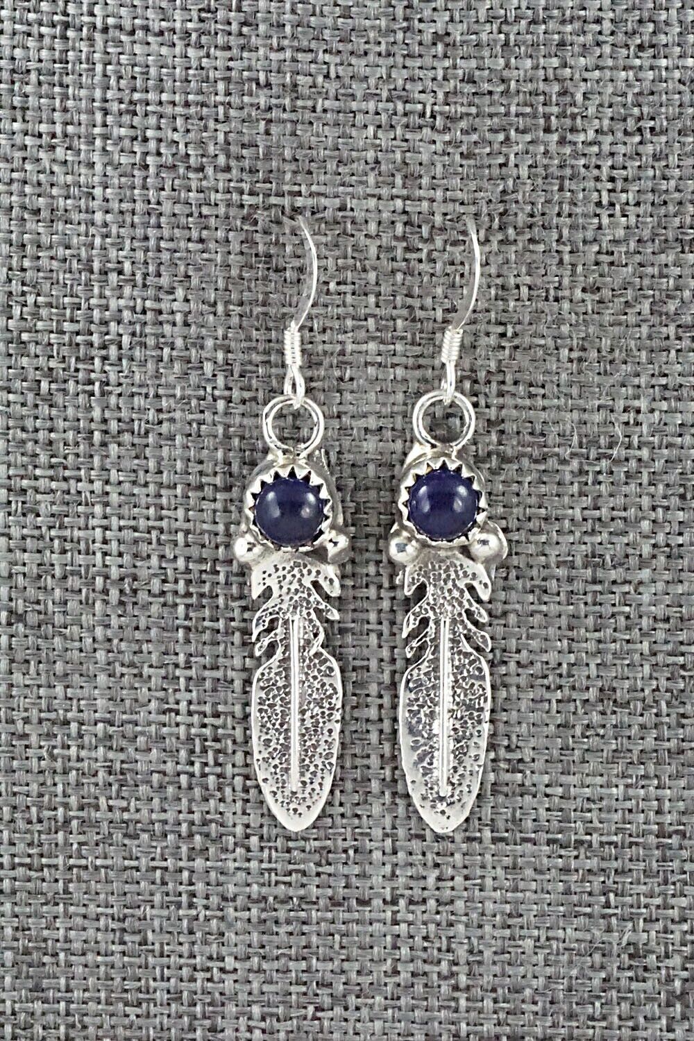 Lapis & Sterling Silver Earrings - Louise Yazzie