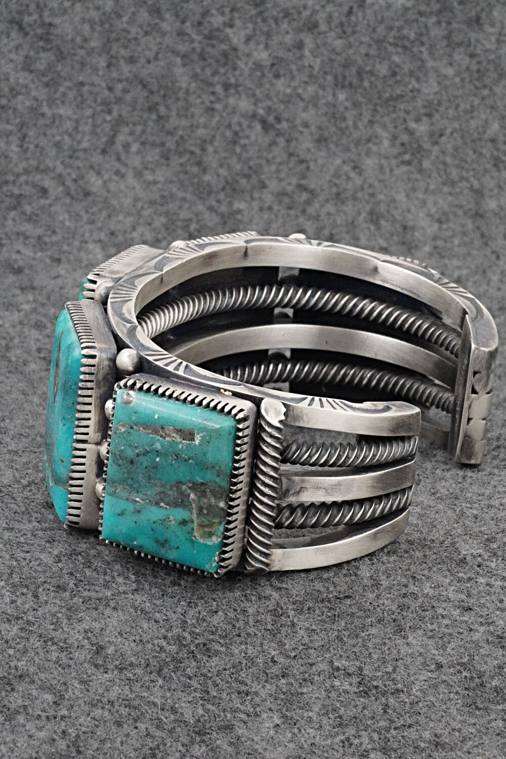 Turquoise & Sterling Silver Bracelet - Mark Yazzie