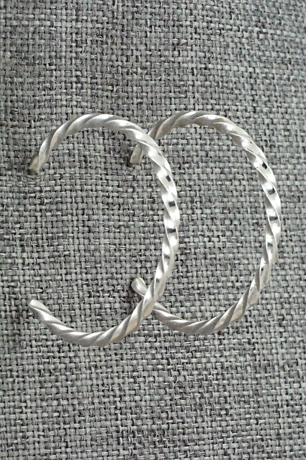 Sterling Silver Hoop Earrings - Elaine Tahe