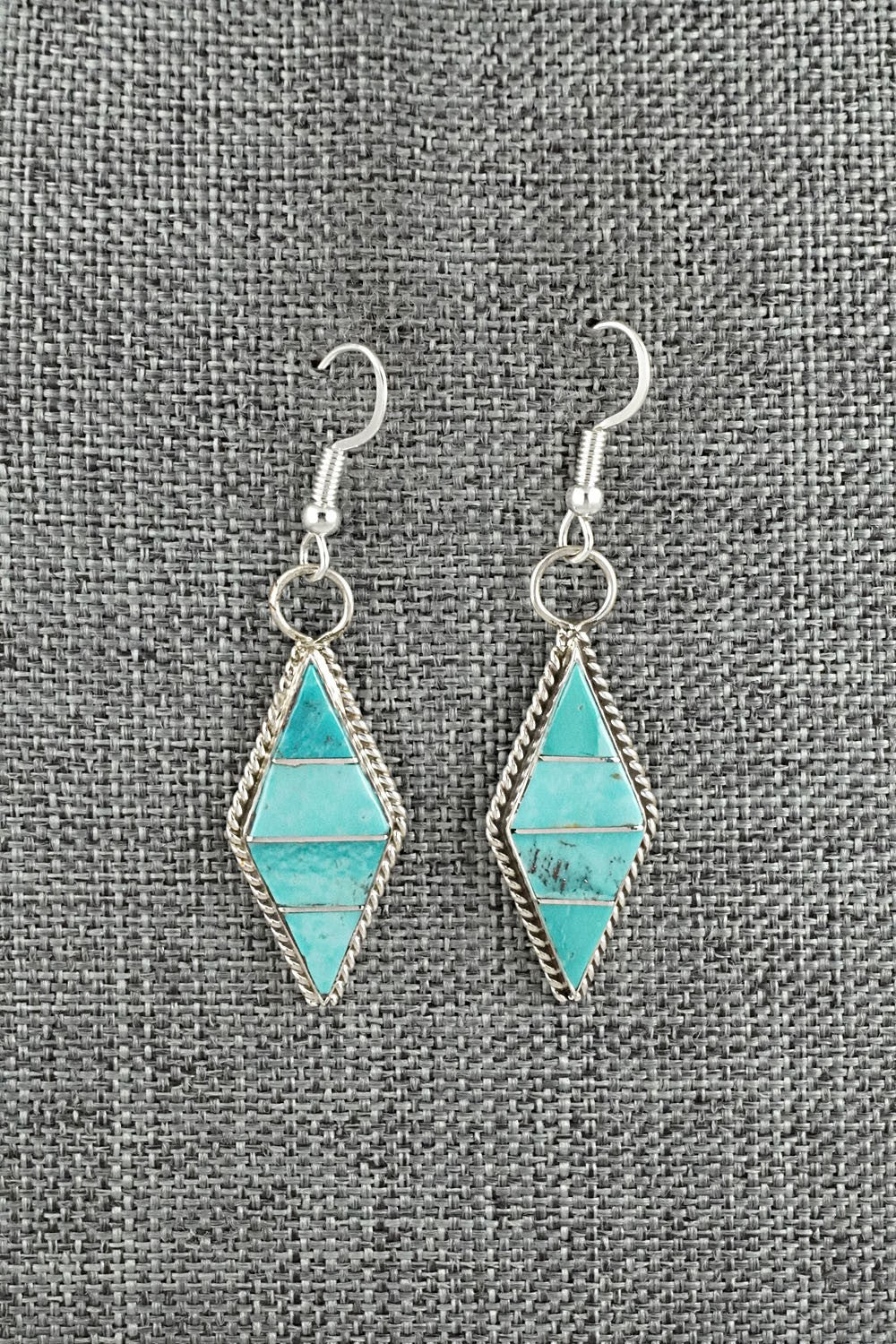 Turquoise & Sterling Silver Earrings - Andrew Enrico