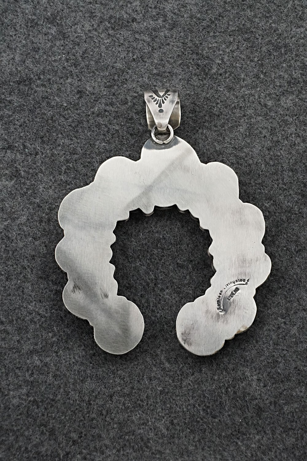 Turquoise & Sterling Silver Pendant - Kathleen Livingston