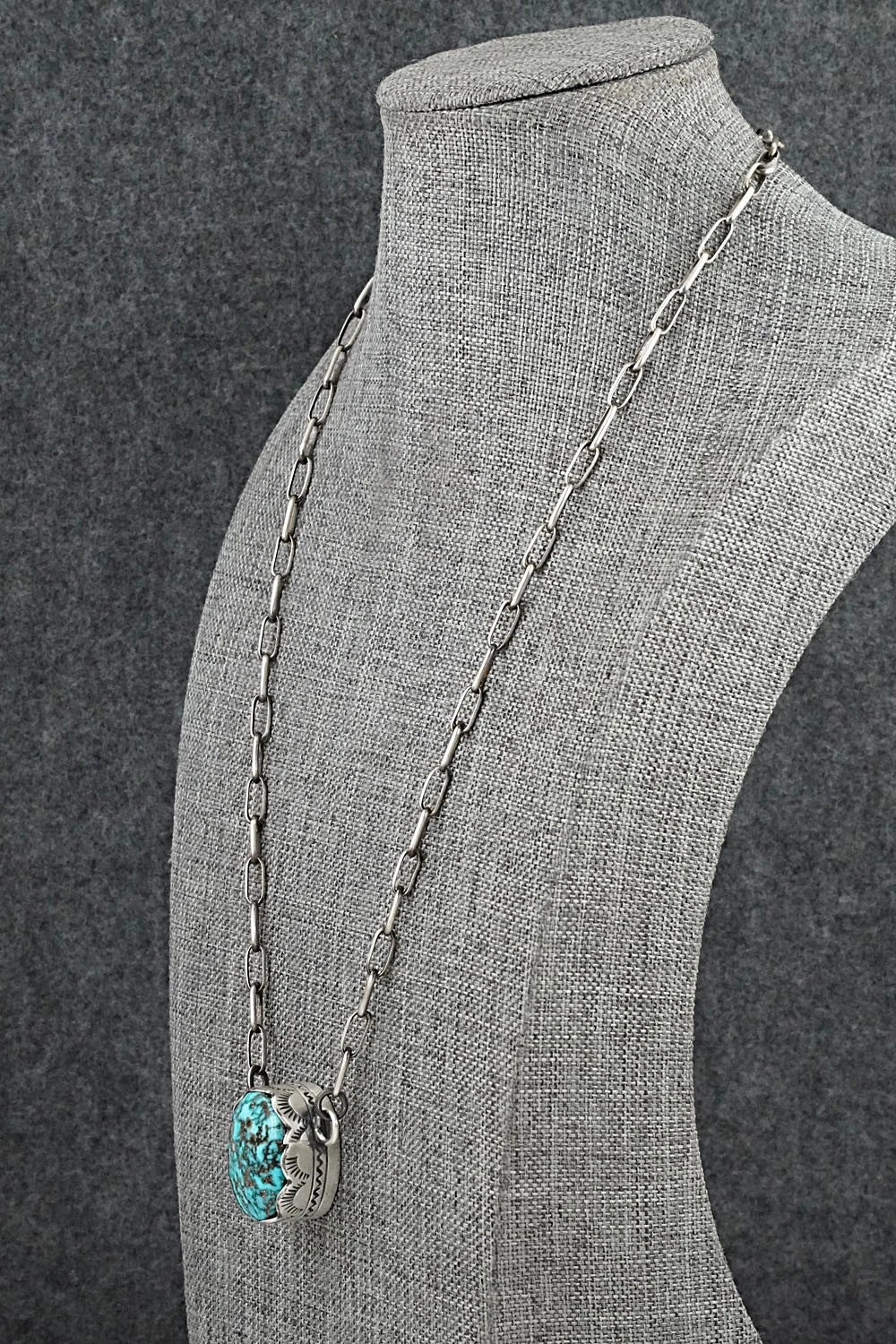 Turquoise & Sterling Silver Necklace - Randy Boyd