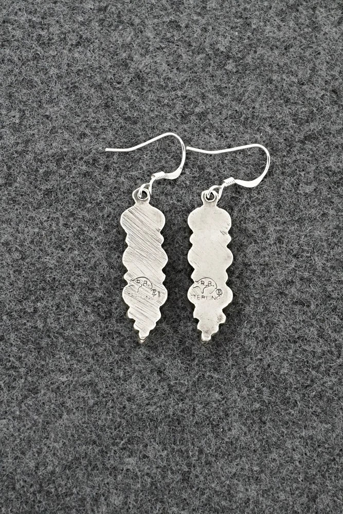 Turquoise & Sterling Silver Earrings - Gary Shorty