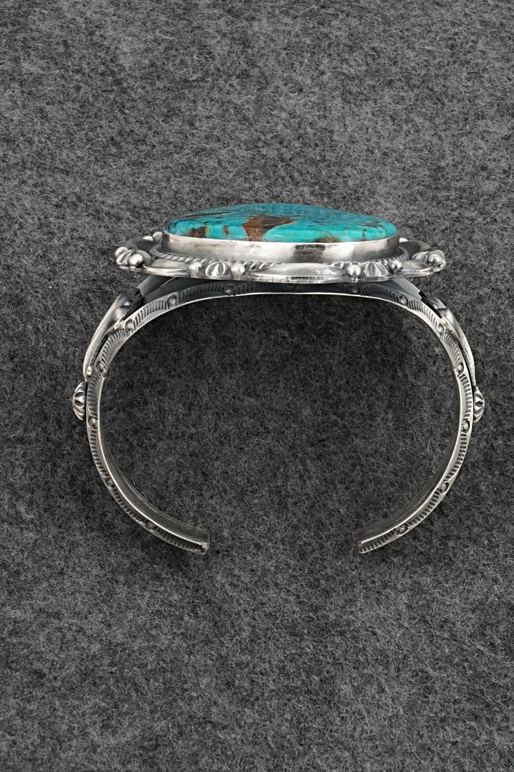 Turquoise & Sterling Silver Bracelet - Raymond Delgarito