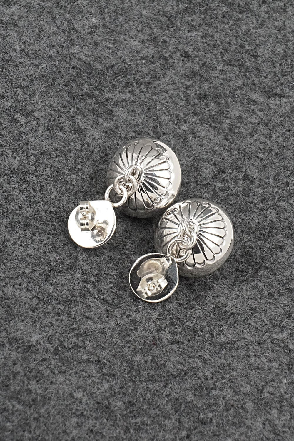 Sterling Silver Earrings - Marie Yazzie