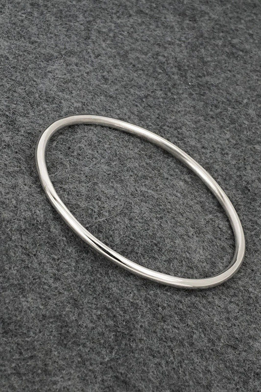 Sterling Silver Bangle Bracelet - Elaine Tahe