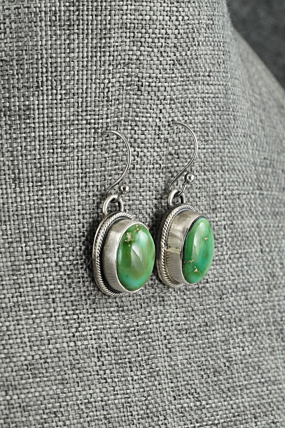 Turquoise & Sterling Silver Necklace and Earrings Set - Kathleen Livingston