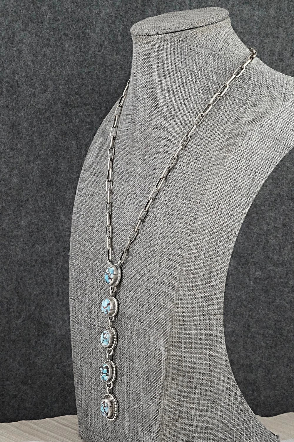 Turquoise & Sterling Silver Necklace - Bobby Johnson