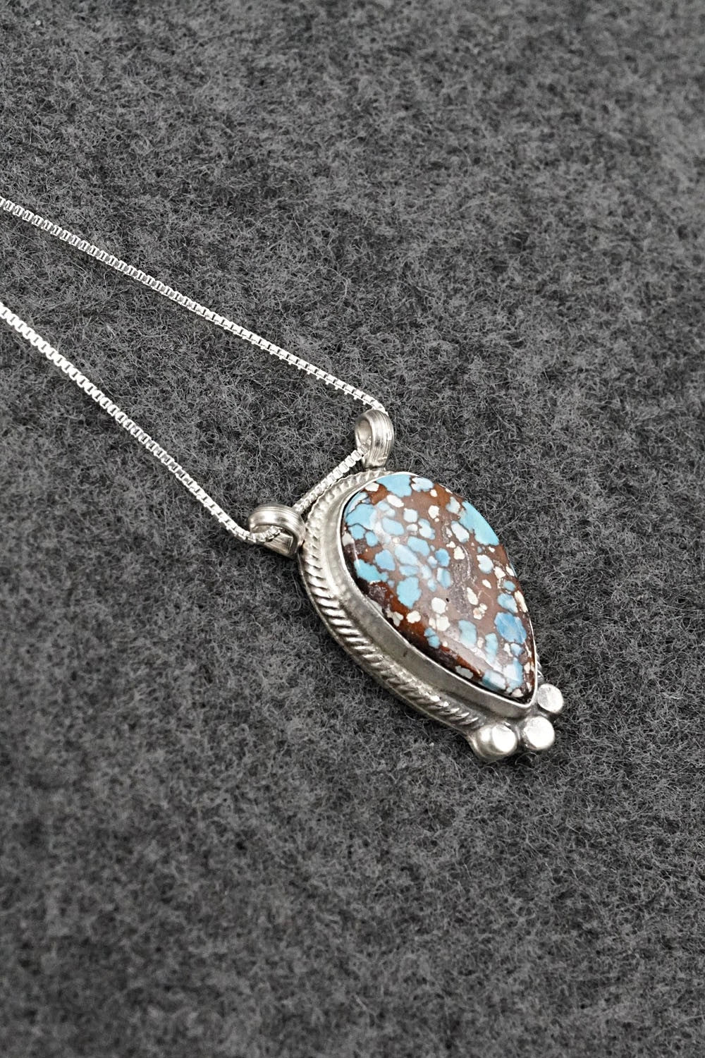 Turquoise & Sterling Silver Necklace - Sharon McCarthy