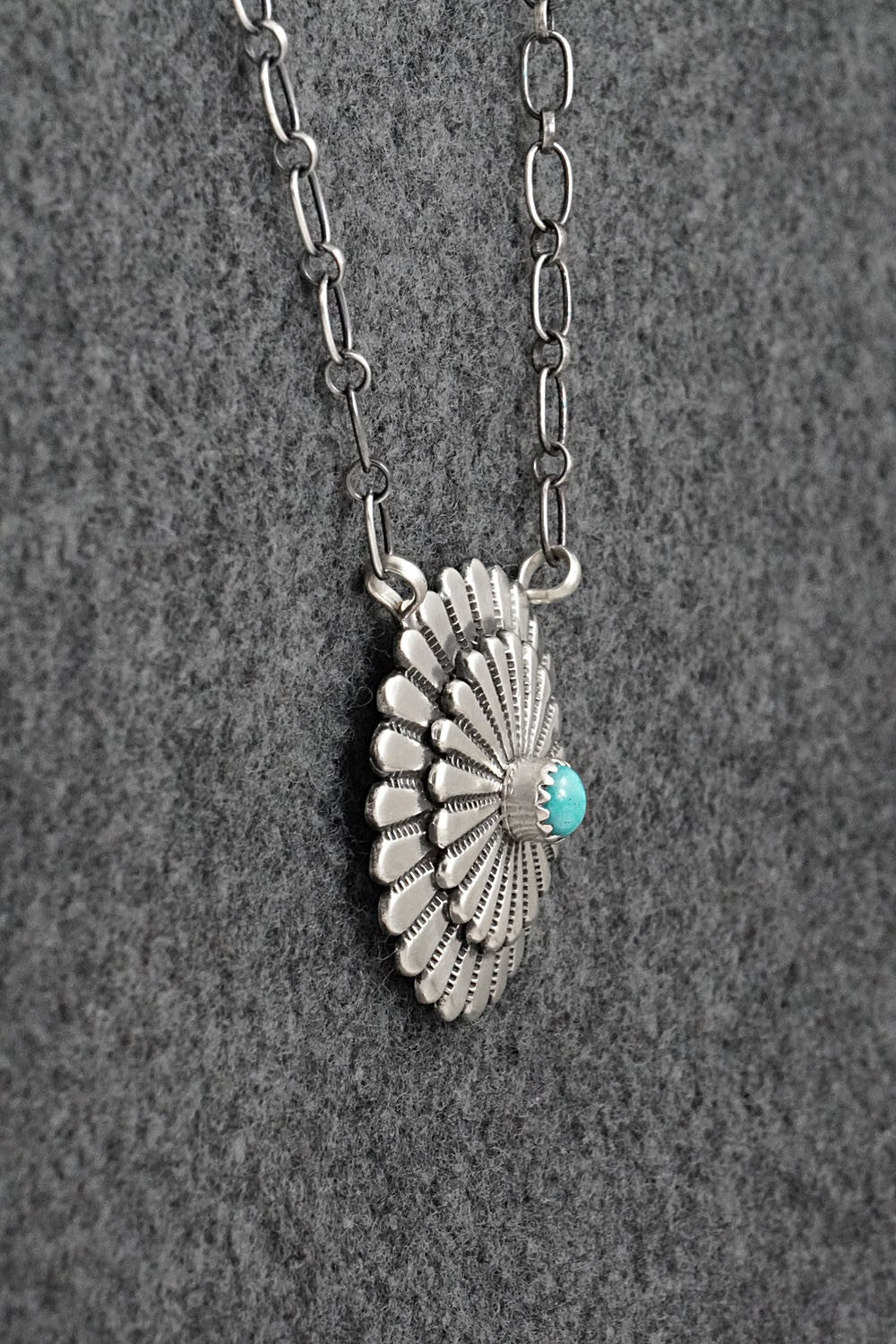 Turquoise & Sterling Silver Necklace - Sheldon Mariano
