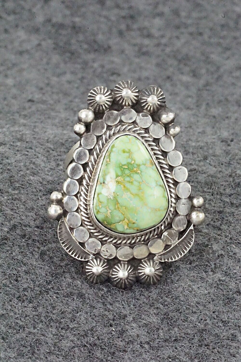 Turquoise & Sterling Silver Ring - Tom Lewis - Size 6