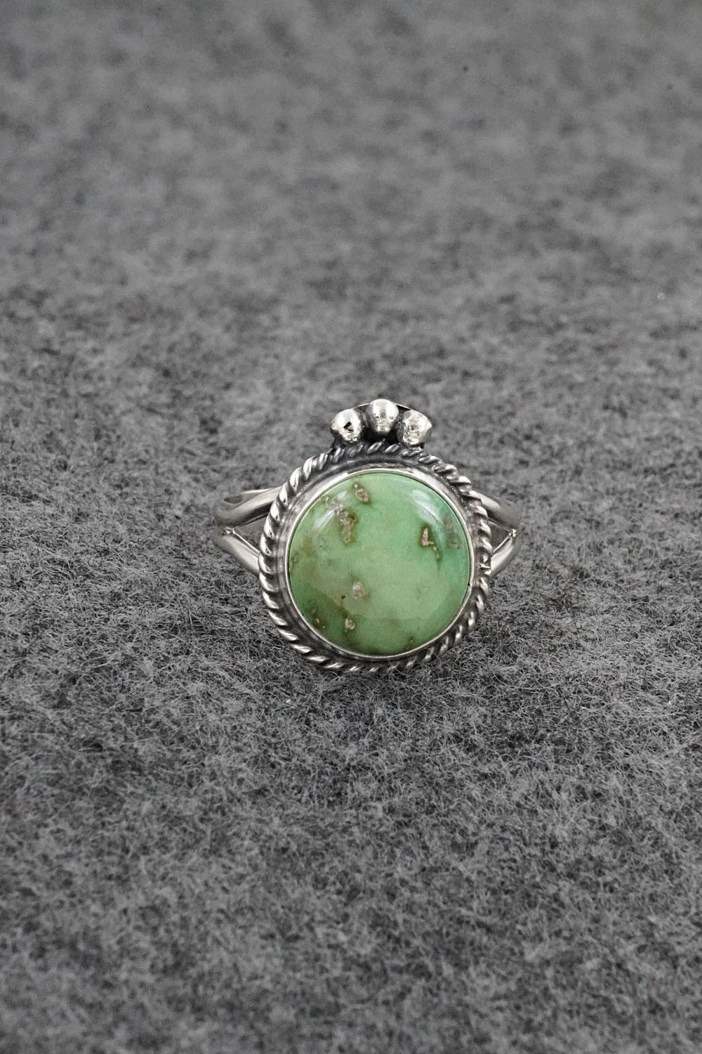 Turquoise & Sterling Silver Ring - Rosemary Saunders - Size 7
