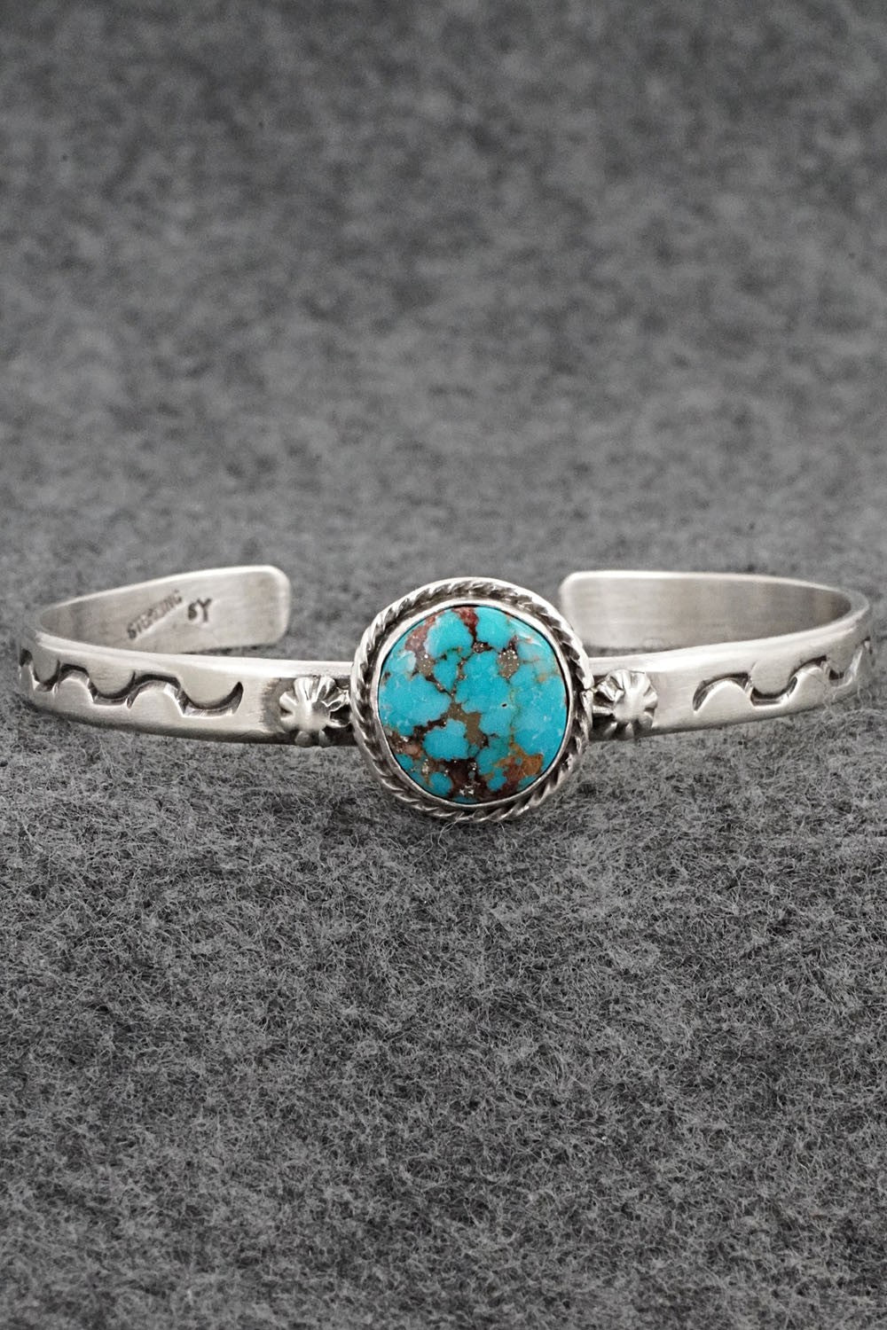 Turquoise & Sterling Silver Bracelet - Samuel Yellowhair